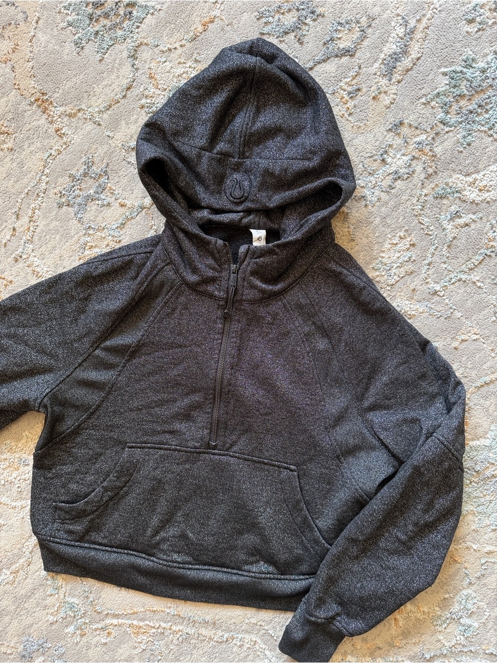 Lululemon scuba half zip oversized hoodie sparkle